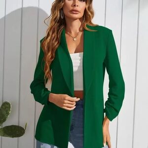 Elegant Green Women's Blazer